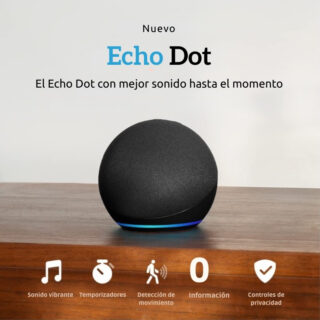 Echo Dot (5.ª generación) – Altavoz inteligente con Alexa y sonido mejorado