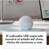 Echo Dot con reloj (5.ª generación) – Altavoz inteligente con Alexa y pantalla LED - Imagen 2
