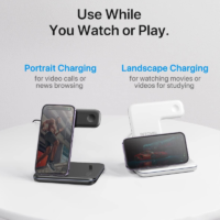 Estación de carga inalámbrico 3 en 1 para Apple – Compatible con iPhone, Apple Watch y AirPods - Imagen 2