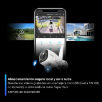 Tapo C320WS - Cámara de seguridad WiFi exterior 2K con visión nocturna a color - Imagen 3