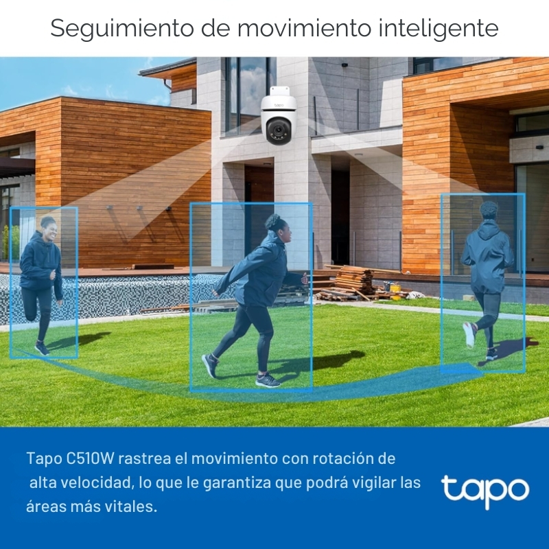 Tapo C510W – Cámara de seguridad Wi-Fi 2K para exteriores con visión nocturna - Imagen 3