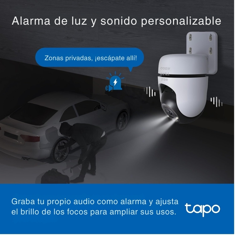 Tapo C510W – Cámara de seguridad Wi-Fi 2K para exteriores con visión nocturna - Imagen 6