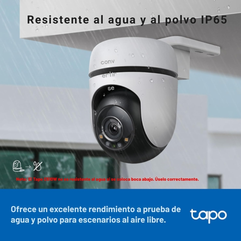 Tapo C510W – Cámara de seguridad Wi-Fi 2K para exteriores con visión nocturna - Imagen 7