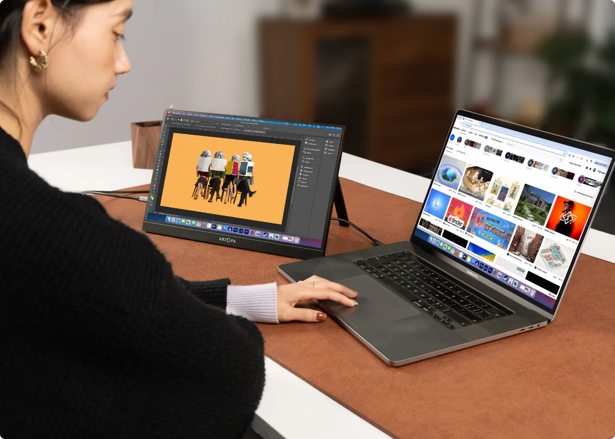 Monitor Portátil ARZOPA 15.6" FHD 1080P - Imagen 2